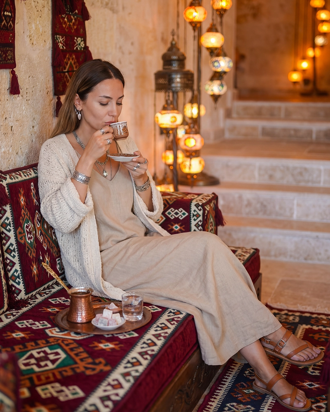Turkish coffee in the Cappadocia lounge