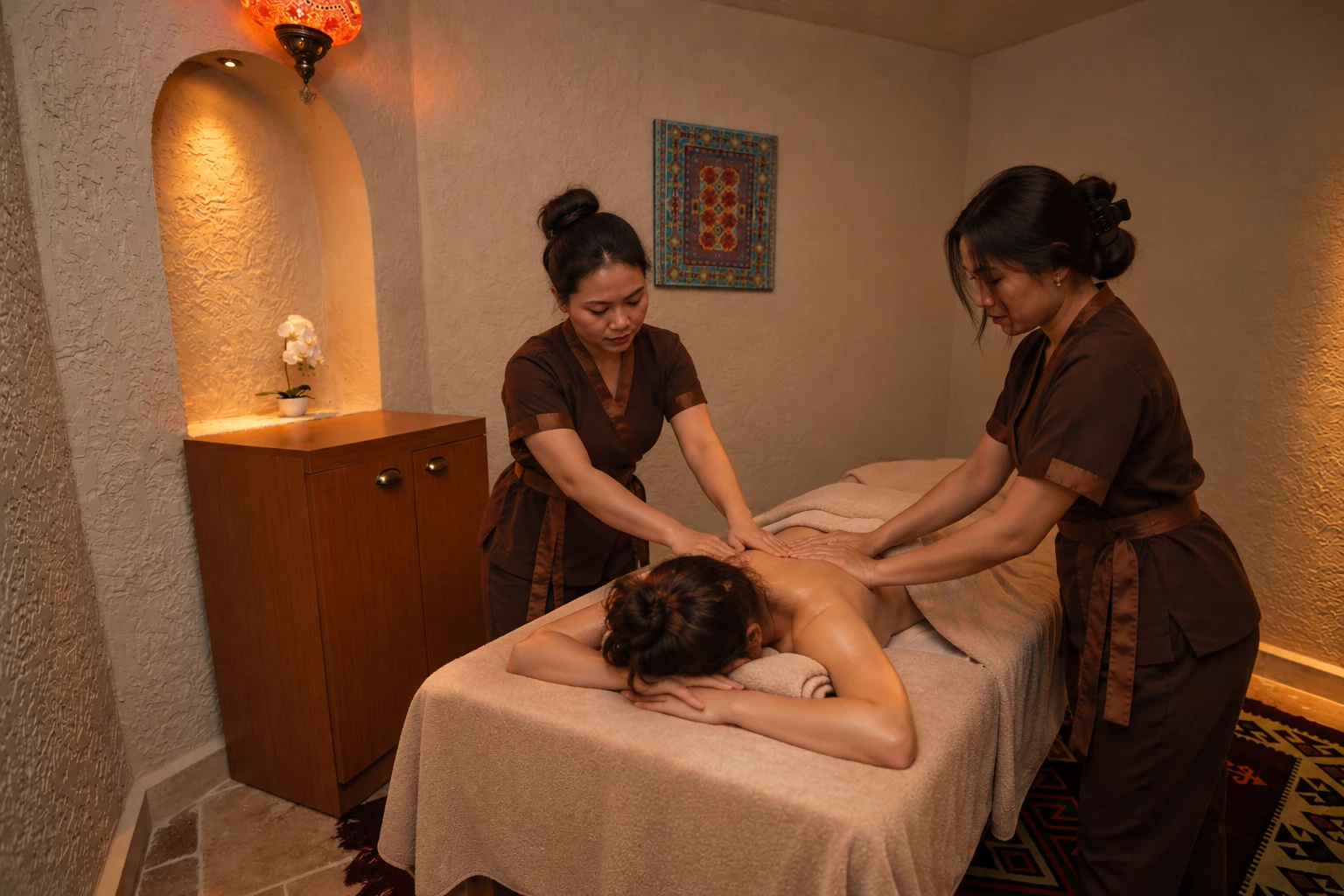 Sultan-Massage · Vierhändig im Alaaddin Hamam in Avanos, Kappadokien